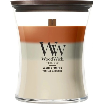 WoodWick Trilogy Vanilla Embers 275 g