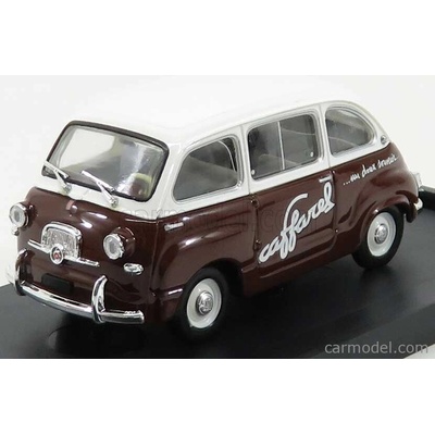 Brumm Fiat 600 Multipla Veicolo Commerciale Caffarel 1956 Bílá Hnědá 1:43