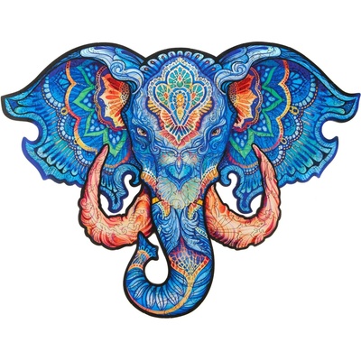 UNIDRAGON Dřevěné eternal elephant M 26 x 34 cm 194 dílků