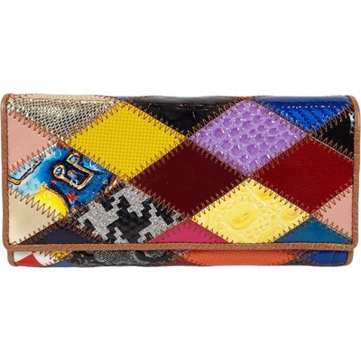 Многоцветно кожено портмоне
