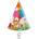 Procos Качествени компостируеми парти шапки Jungle Balloons 6 бр
