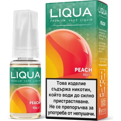 никотинова течност Liqua Elements - Peach 18мг