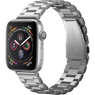 Spigen Каишка Spigen Modern Fit Band (061MP25943), стоманена, за смарт часовник Apple Watch 38/40mm, сребриста (061MP25943)