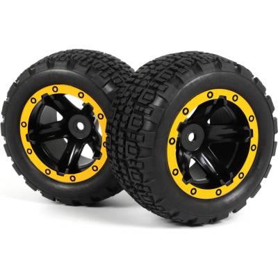 BlackZon Kompletné kolesá 2 ks Slyder ST žlté