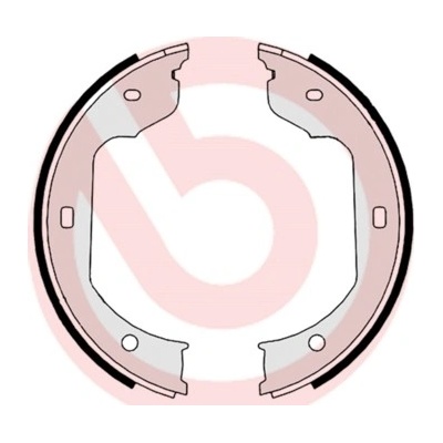 BREMBO Sada brzd. čeľustí parkov. brzdy S06511