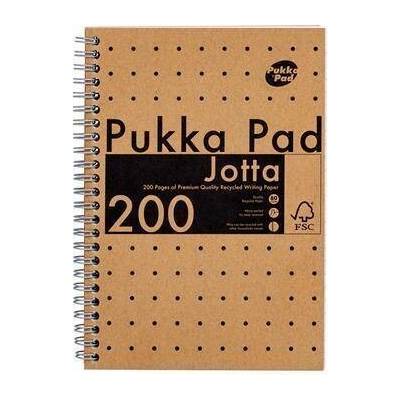PUKKA PAD Pukka Pad Spirálový sešit Jotta Kraft A5 linkovaný