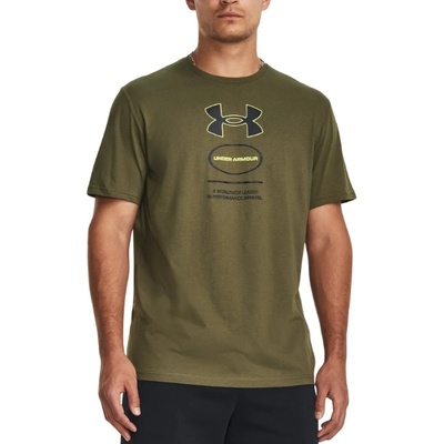 Under Armour Тениска Under Armour UA M Branded GEL Stack SS Зелен Velikost S