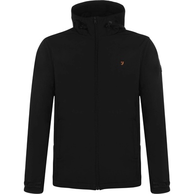 Farah Яке Farah Men's Bective Water Resistant Long Sleeve Softshell Jacket - Dp Black 006