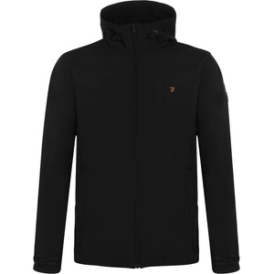 Farah Яке Farah Mens Bective Water Resistant Long Sleeve Softshell Jacket - Dp Black 006