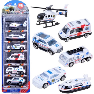 JOKO Kovové autíčko Ambulance 6 ks