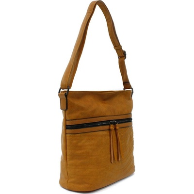 Žltá dámska zipsová crossbody kabelka Tabitha