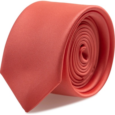 Brinkleys Kravata XL s kapesníčkem korálová B35-3-SET3