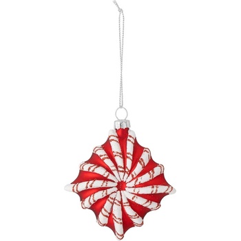 Bloomingville Стъклена Коледна украса 9 cm Candy - Bloomingville (82060094)