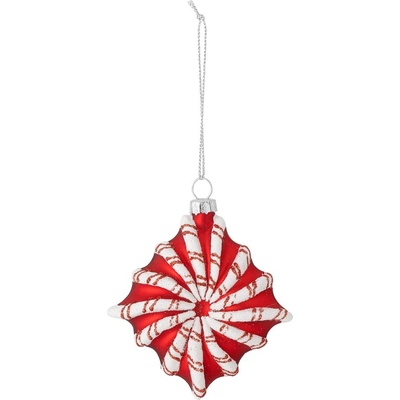 Bloomingville Стъклена Коледна украса 9 cm Candy - Bloomingville (82060094)