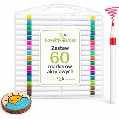 žiadna značka Sada 60 Akrylové Popisovače 60 Farieb Fixky Fixky Na vyfarbovanie
