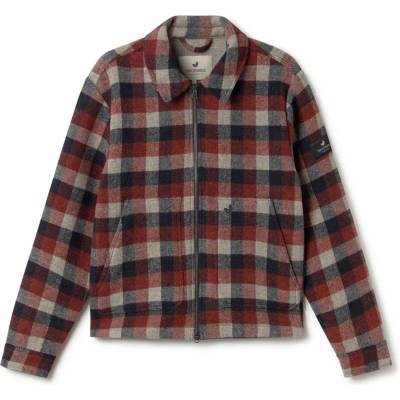 TWOTHIRDS Мъжко поларено яке TWOTHIRDS Ballycuggeran Wool jacket - Navy Red Ecru Checks - размер M (005-6658-0112)
