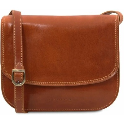 Tuscany Leather Kožená crossbody kabelka Greta Lady Medová