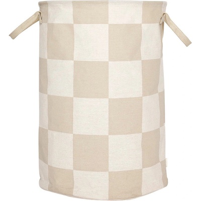 OYOY Living Design Бежов/кремав текстилен кош за пране Chess - OYOY Living Design (L301024)