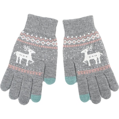 Techsuit Вълнени ръкавици Северен елен - Сиви kp36797 (36797)