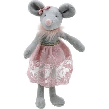 Image 1 of The Puppet Company Парцалена кукла Мишчица танцьорка в розова дрешка 32 см