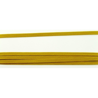 Textilná dutinka - tmavo zlatá - šírka 0,4 cm