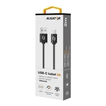 Aligator DAKA009 2A USB-C, 2m, černý