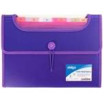 Strigo Design Briefcase VFILE A4 with 6 blades purple strigo