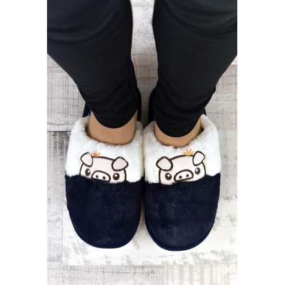 Unisex papuče PIGI tmavomodré