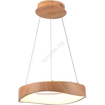 V-TAC Led Пендел led/18w/230v 3000k ø 40 см кафяв (vt2000)