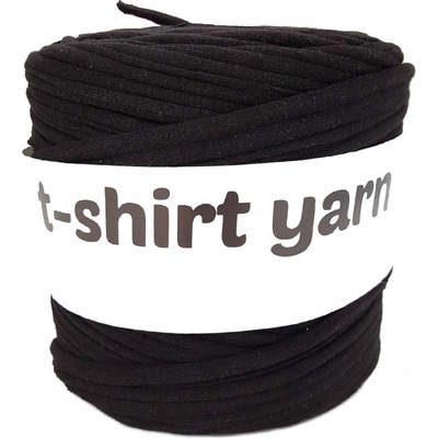 Příze T-Shirt Yarn černá bavlněná 120 m