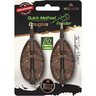 2ks - Krmítko Mikado Quick Method Feeder Douglas Vel. L Hmotnost 50gr