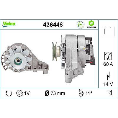 VALEO generátor VALEO RE-GEN REMANUFACTURED 436446