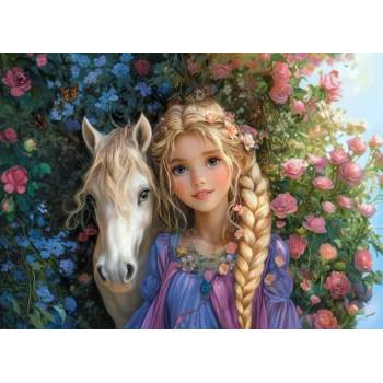 Castorland - Puzzle Princess With a Horse - 300 piese