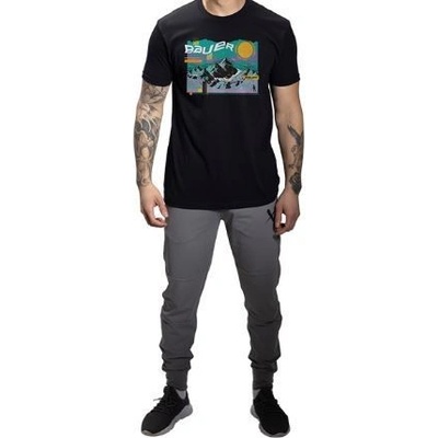 Bauer tričko Bauer Winter Slub Tee čierne
