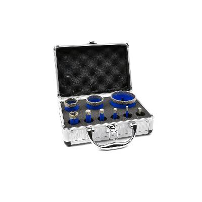 Sada diamantových vŕtacích koruniek na dlaždice 6-68mm 9ks - GEKO G65102
