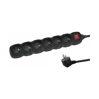Esperanza power strip 6 sockets switch 5m black