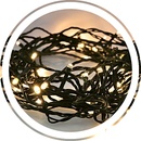 Solight LED vonkajšia vianočná reťaz 400 LED 20m prívod 5m 8 funkcií IP44 teplá biela