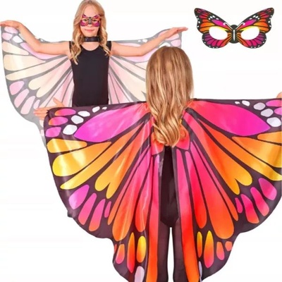 Widmann Костюм аксесоар: крила на пеперуда и маска, розово (24949)