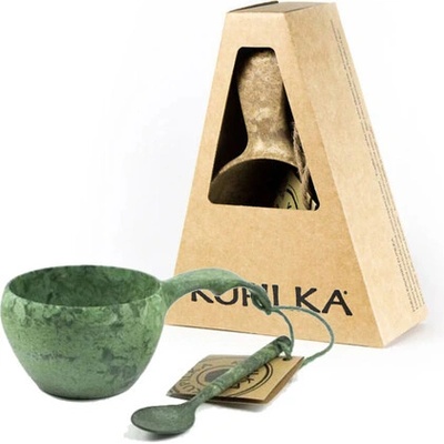 Kupilka hrnček s lyžičkou zelený 210 ml