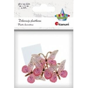 TITANUM Decoration self-adhesive butterflies 38x23mm 4pcs - mallbg - 21,03 лв