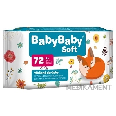 Babybaby Soft detské vlhčené utierky 72 ks