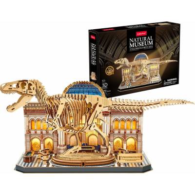 CubicFun 3D puzzle Natural Museum: Tyranosaurus Rex svítící 262 ks