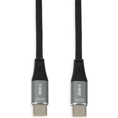 iBOX IKUTC USB-C 60W, 2m, černý