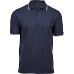 TEE JAYS tj1407 / Мъжка еластична поло тениска от плътен памук - тъмносиня/бяла xxl (18140796305)