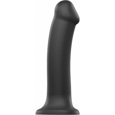 StrapOnMe SemiRealistic Dual Density Bendable Dildo Black