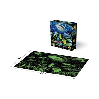 PRIME 3D Puzzle Svítící puzzle Žralok 500 ks