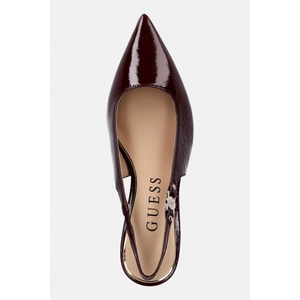 Guess обувки с ток от кожа NASHILY (FLTNAS.LEP05.RED)
