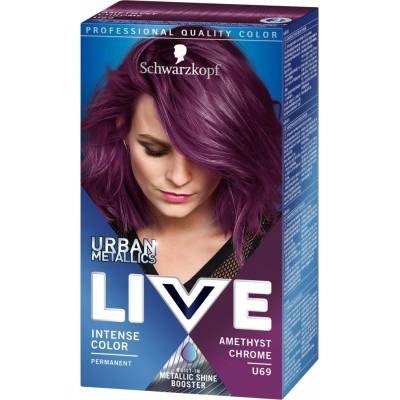Schwarzkopf Live Urban Metallics barva na vlasy Amethyst Chrome U69 50 ml