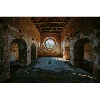 DIMEX ART s. r. o Флизелинов фототапет стар изоставен замък 375 x 250 см