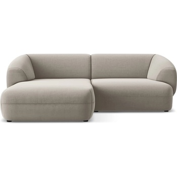 makamii Бежов кадифен ъглов диван (ляв ъгъл) Moana - Makamii (MOANA_LC_S_1_P1_C3)